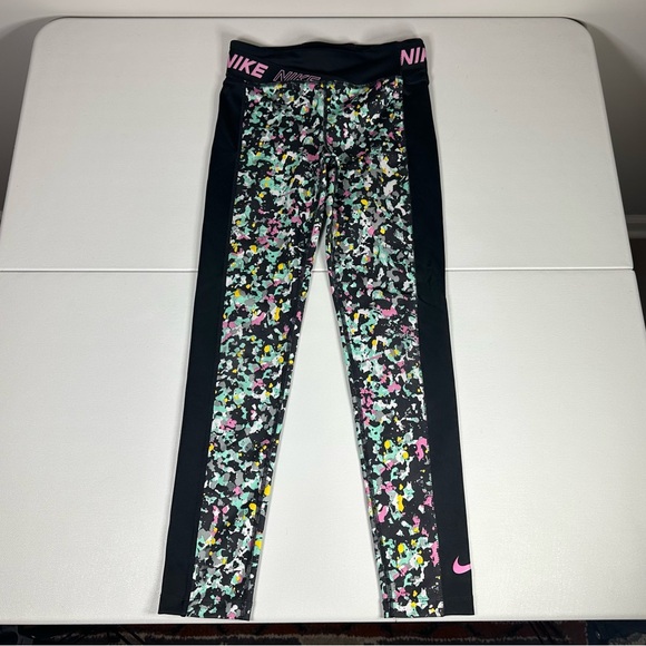 Nike Active Dri-Fit Colorblocked Tights - Picture 2 of 5